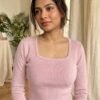 square neck ribbed crop top