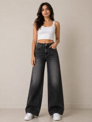 Home baggy fit jeans